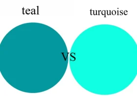 Differences between teal vs turquoise